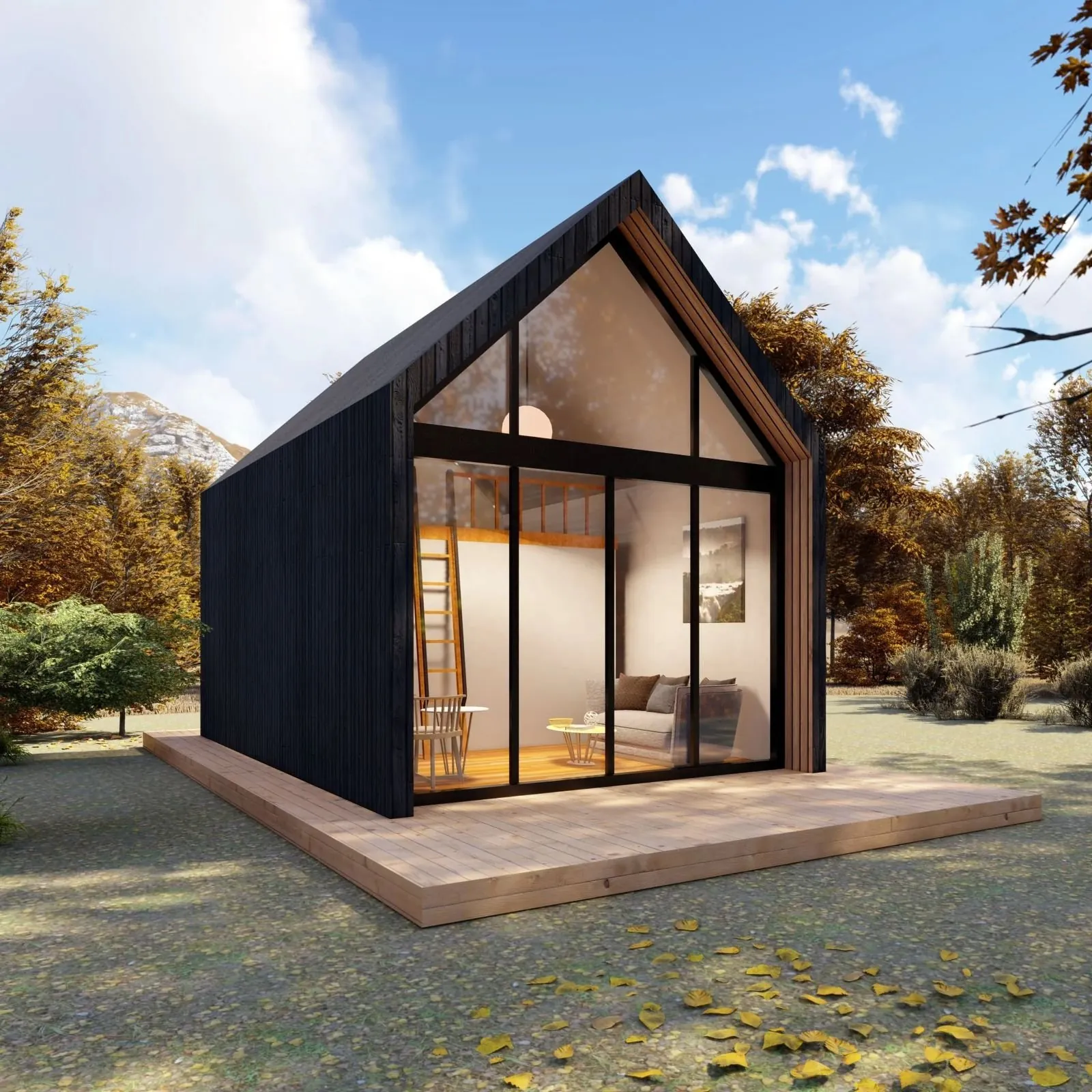 Steel modular house as show home